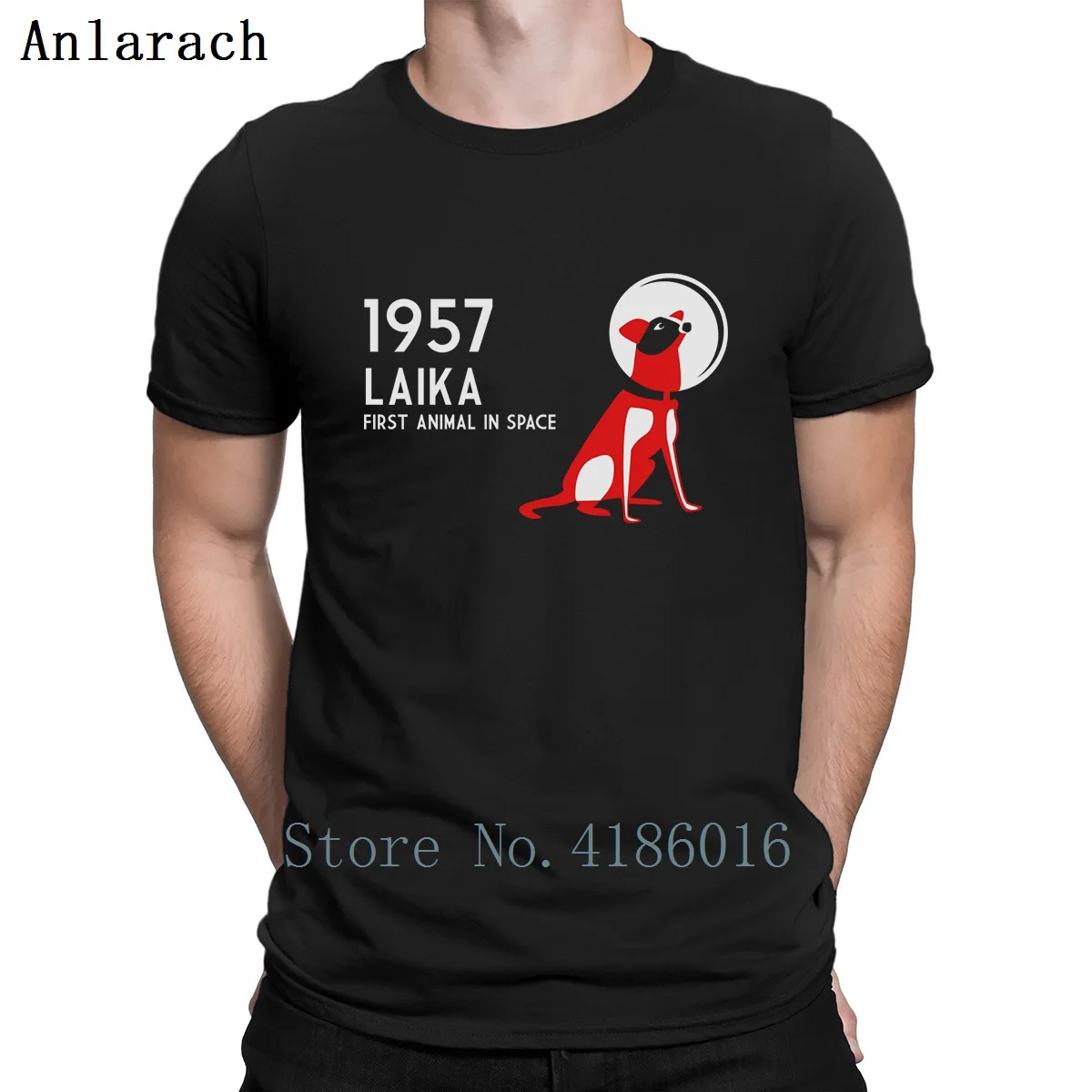 

the Soviet Union Laika Space Dog 1957 First Animal In Space T Shirt Stylish Custom Russian CCCP Tee Shirt Euro Size HipHop