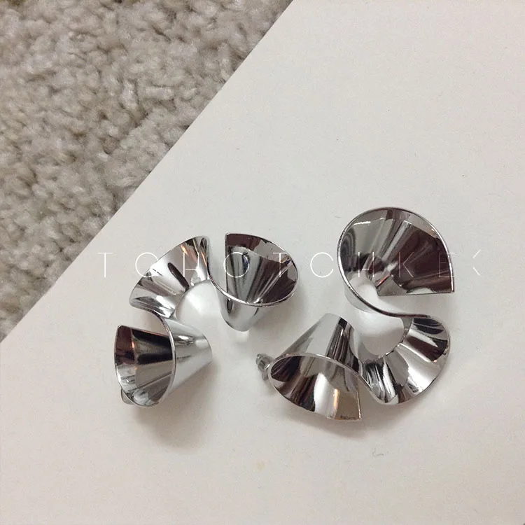 

Timeless Wonder Stunning geo curved wave spiral Stud Earrings Girl Party Gorgeous Korean prom rare simple exclusive top 6263