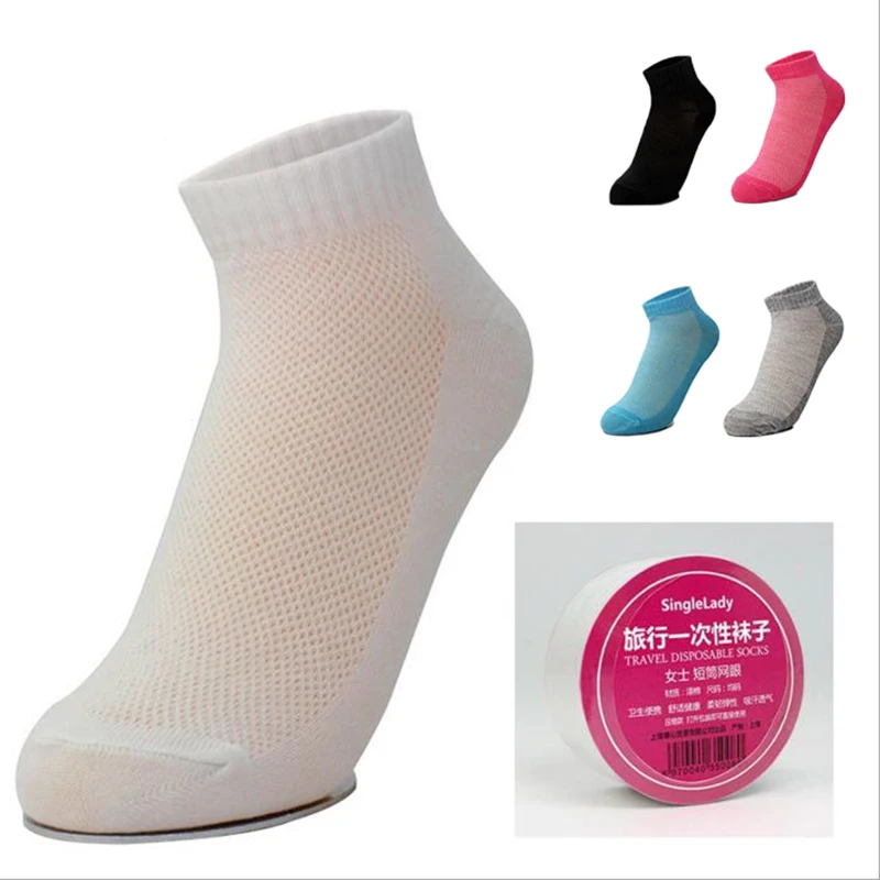 Cotton Socks Men Women 1 Pairs Socks Compressed Travel Trip Disposable