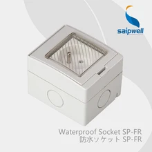 Saipwell постоянного тока 110-250 V 16 Amp IP55 водонепроницаемый французский Стиль электрическая розетка SP-FR с огнеупорный ПК материал