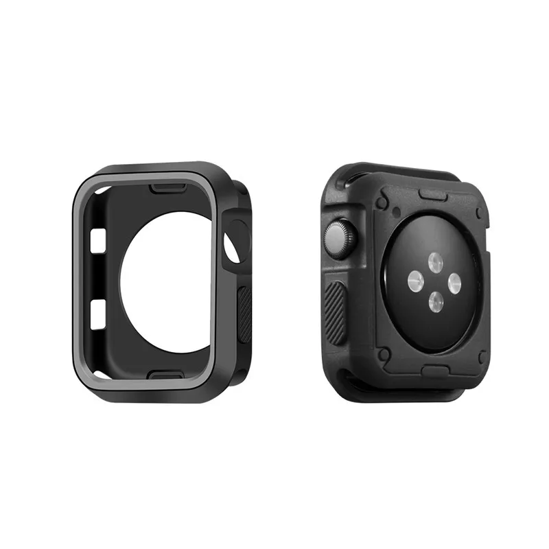 Защитный чехол из мягкого ТПУ для Apple Watch 44 мм 40 38 42 идеальный бампер iwatch серии