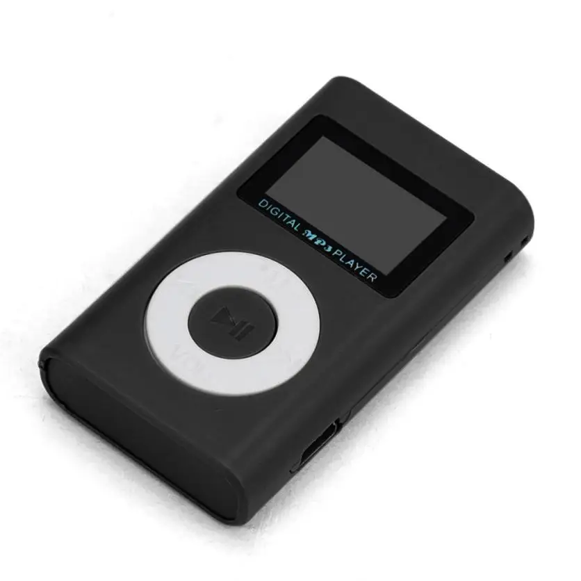 Мини mp3 плеер с USB ЖК экраном поддержкой карты Micro SD и TF 32 ГБ + наушников музыкальный