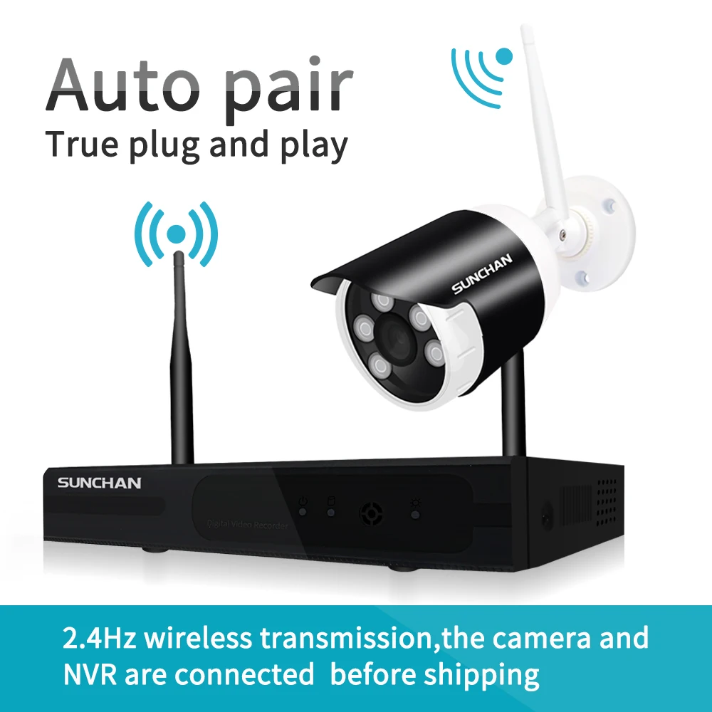 SUNCHAN Plug And Play 960P HD Открытый ИК Ночное Видение домашняя ip камера видеонаблюдения WIFI
