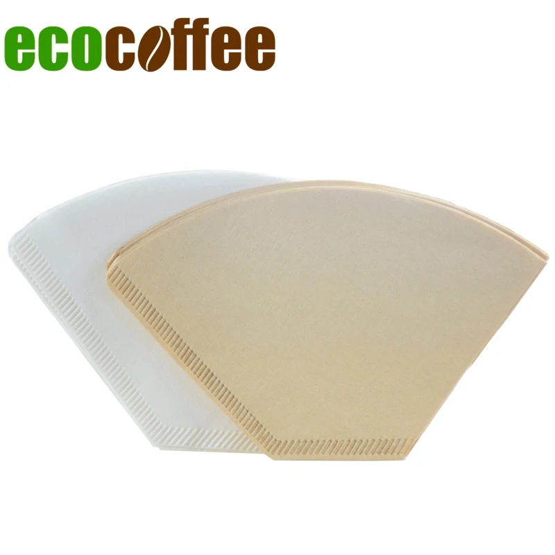 Эко-фильтр для кофе из древесной массы 40 шт. в пакете V60 фильтры для кофе бариста одноразовые деревянные фильтры