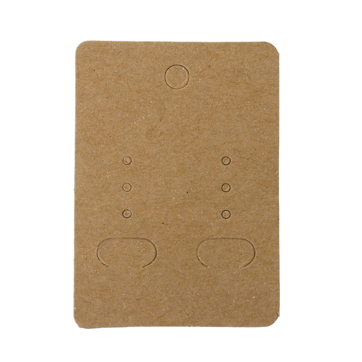 DoreenBeads Brown Paper Jewelry Earrings Display Card Rectangle Light Coffee 7cm(2 6/8")x 5cm(2") 100 Sheets | Украшения и