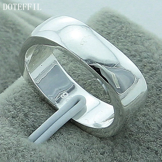 Hot Sales 925 Sterling Silver Rings Jewelry Brand Fashion Simple Women Men Jewel Hot Sales 925 Sterling Silver Rings Jewelry Brand Fashion Simple Women Men Jewel
