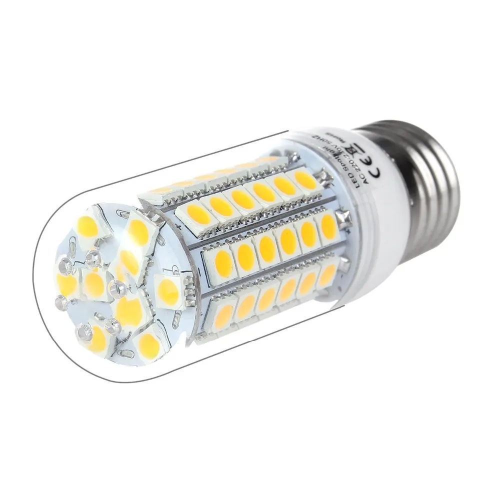 Горячая Распродажа! 4XE27 69 светодиодный s SMD 5050 светодиодный лампы, теплый белый/белый, 9 W 220 V-240 V 5050 SMD e27 Светодиодный лампа-свечка лампа