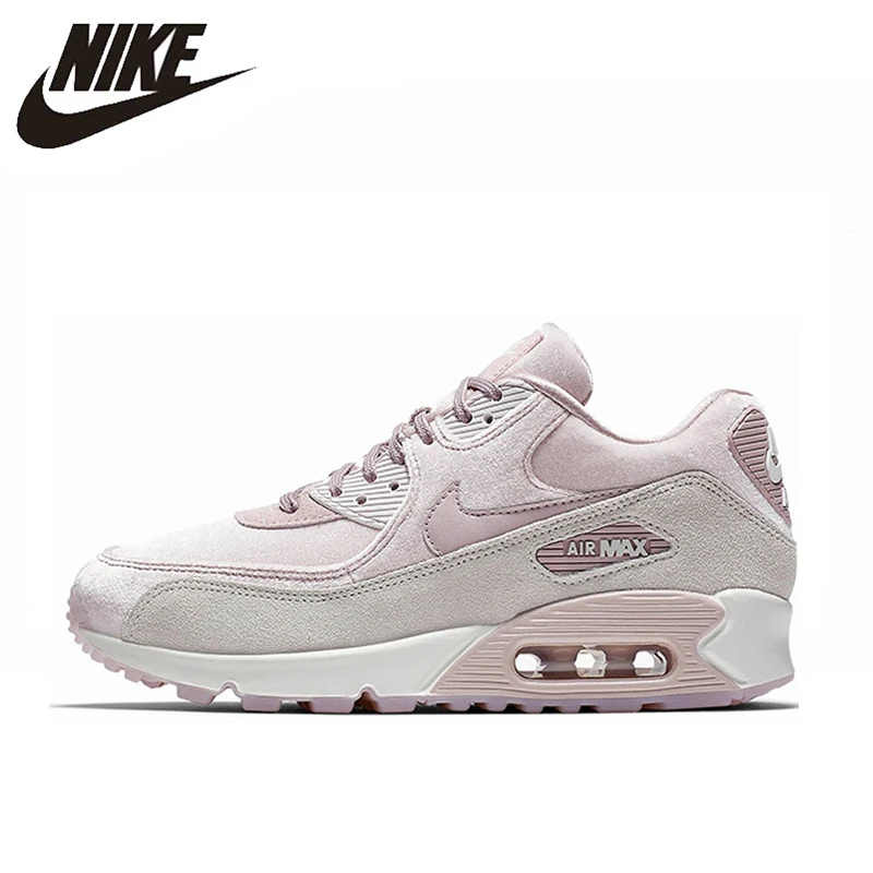 

NIKE AIR MAX 90 LX Women's Running Shoes, Pink, Shock Resistant Non-slip Absorbing Abrasion Breathable Lightweight 898512 600