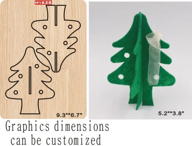 

Three-dimensional Christmas tree cutting dies new dies for 2019 die cut wooden dies