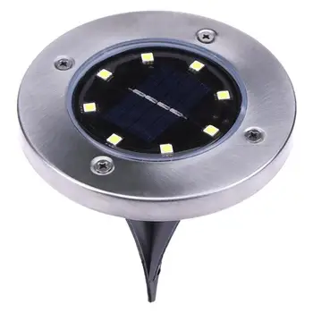 

8LED Solar Powered Buried Ground Light Outdoor Path Garden Lamp