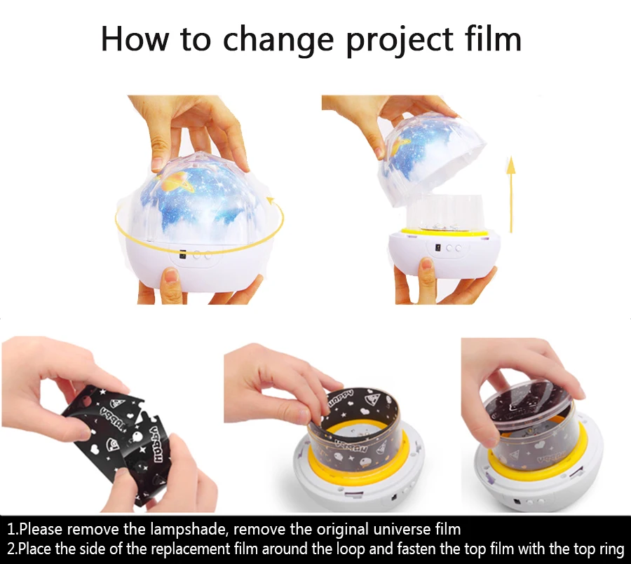 Tanie Magiczny projektor planet, noc, lekki ziemi wszechświata lampa LED kolorowa lampa obrotowa gwiaździste niebo projektor dla dzieci dla dzieci prezent na boże narodzenie