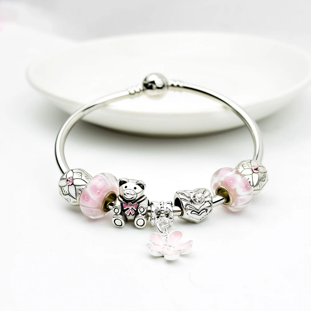 Charms Beads Fit Pandora Bangle Bracelet Making Hole Charms Beads Fit Pandora Bangle Bracelet Making Hole Fashion Charm Bracelets Bangles For Women In From Jewelry Accessories On