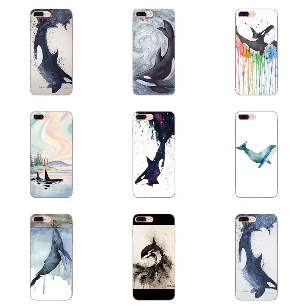 

Killer Whale Orca Watercolor For Huawei Honor Mate 7 7A 8 9 10 20 V8 V9 V10 G Lite Play Mini Pro P Smart Phone Case