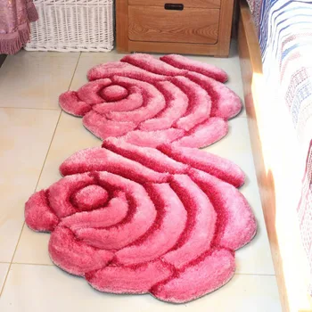 

New Arrival 3D Floral Carpet Flooring Rugs Rose Modern Carpets for Living Room Soft Area Rug Bedroom Bathroom Door Mat