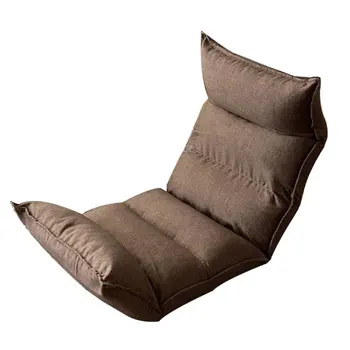 

Living room lazy sofa foldable single chair removable washable fabric recliner bedroom creative balcony bay window floor sofa