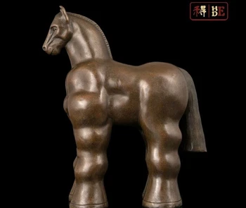 

Abstract Art Sculpture Decoration Horse Pony Pure Copper Bronze Statue Figurine