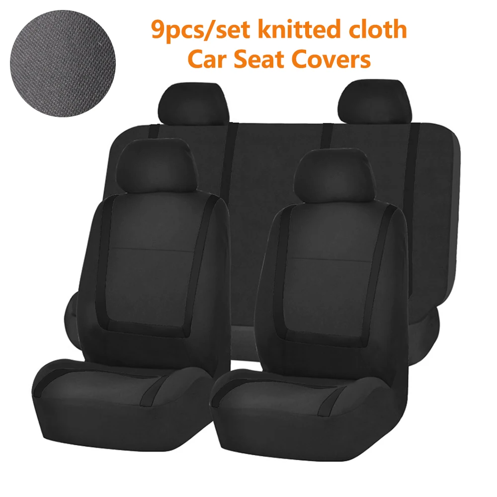 Universal 9pcs/Set Car Automobiles Seat Covers Cover Front Rear