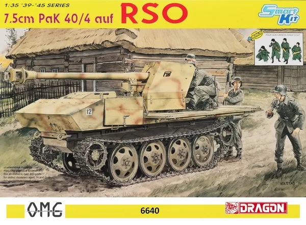 1st Энн. Торжества [Дракон] Dra 6640 1:35 7 5 см Пак 40/4 auf RSO|Наборы для сборки моделей| |