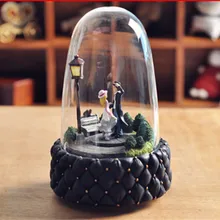 Zipi Luminous rotation Glass cover Music Box Clockwork Type 18 Tones Birthday Gift Christmas Gift Girlfriend romantic Gift
