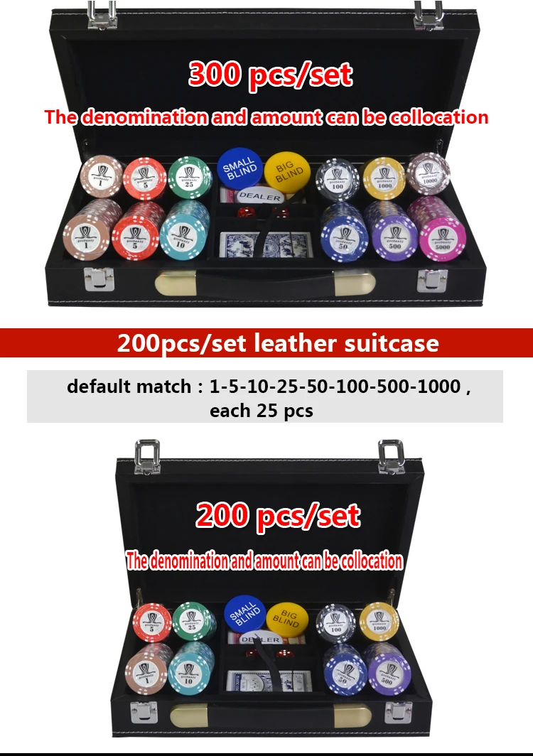 200/300/400 шт./компл. 15,5 г АОМ фишки для покера наборы глины Casino Chips в форме фишек Казино Техасский Холдем набор микросхем кожаный чехол и Скатерти& машинка для установки кнопок