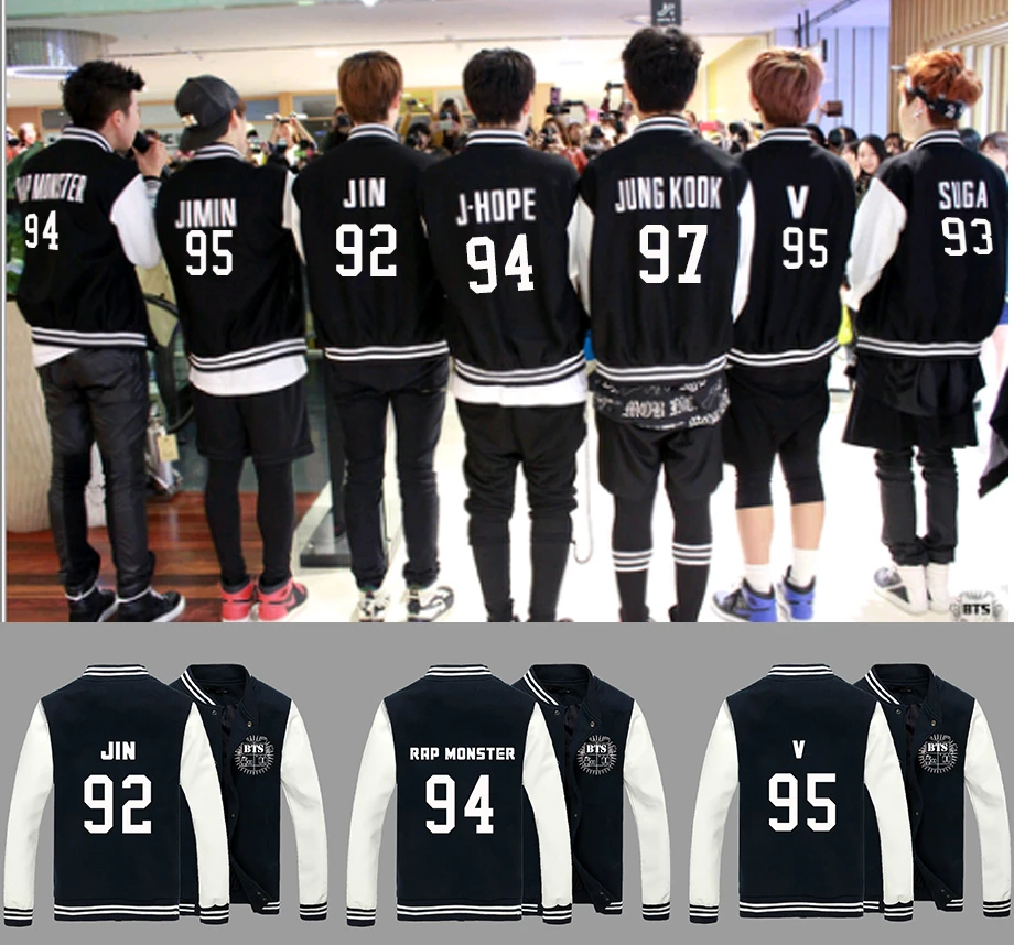 bts baseball jersey
