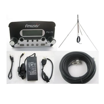 

CZH 7w broadcast FM radio with fm transmitter with GP100 1/4 wave fm broadcast antenna and power adapter Free Shipping