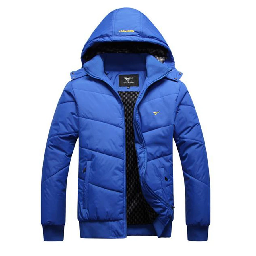New winter parkas business casual warm solid fashi...