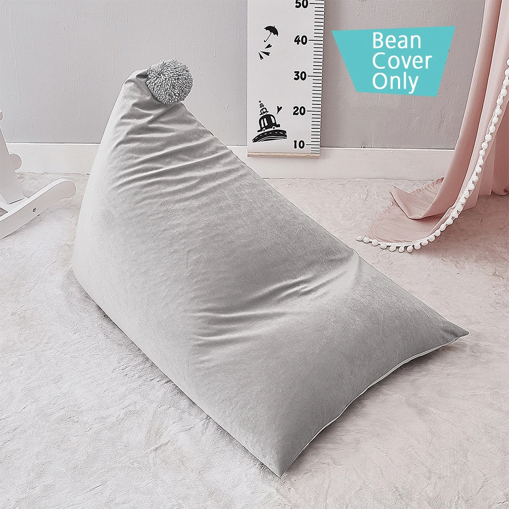 Creative Large Toy Storage Bag 100% Cotton Stuffed Animal Storage Bean Chair Cute Poms Seat Lounger Sofa for Kids (Cover Only) Creative Large Toy Storage Bag 100% Cotton Stuffed Animal Storage Bean Chair Cute Poms Seat Lounger Sofa for Kids (Cover Only)