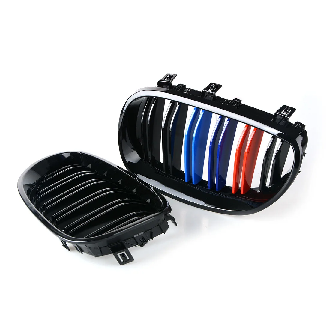 Gloss 3 Color Carbon Fiber Black M5 Style Auto Car Styling Racing Grill Grille For BMW 5 Series E60 E61 2003-2009