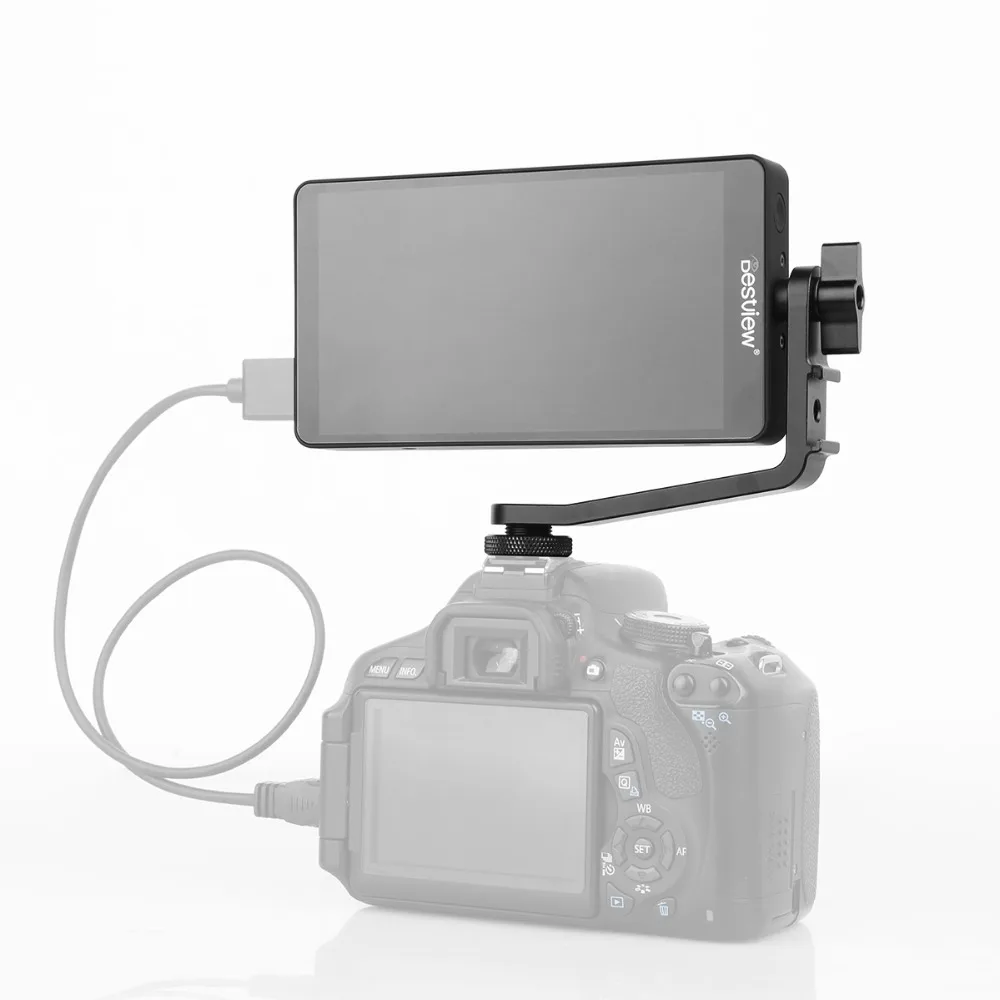PHOTO S5 5.5 inch 4K Field Video Monitor on Camera Vlogging 1920 x 1080 HDM I 4K Input Comes with Swivel Arm Stand for Sony Canon DSLR, Compatible with DJI Ronin S ZHIYUN Crane 2