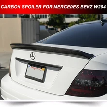 УГЛЕРОДНОГО ВОЛОКНА СПОЙЛЕР БАГАЖНИКА КРЫЛО ДЛЯ MERCEDES-BENZ W204 C63 2DRS V ТИП СПОРТ СПОЙЛЕР