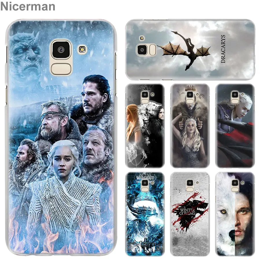 

game of throne art Case Cover for Samsung Galaxy J4 J6 Plus J3 J5 J6 J7 J8 2018 C2 Core J5 J7 Prime Phone case Coque
