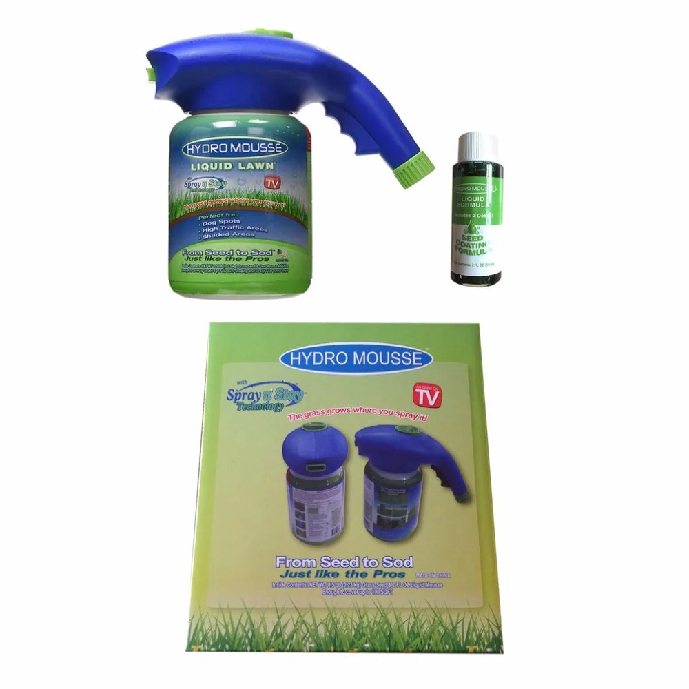 

Hydro Mousse Spray Gun Liquid Lawn Seed Sprinkler Plastic Watering Can Quick And Easy Spray Pot Antiperspirant dropshipping
