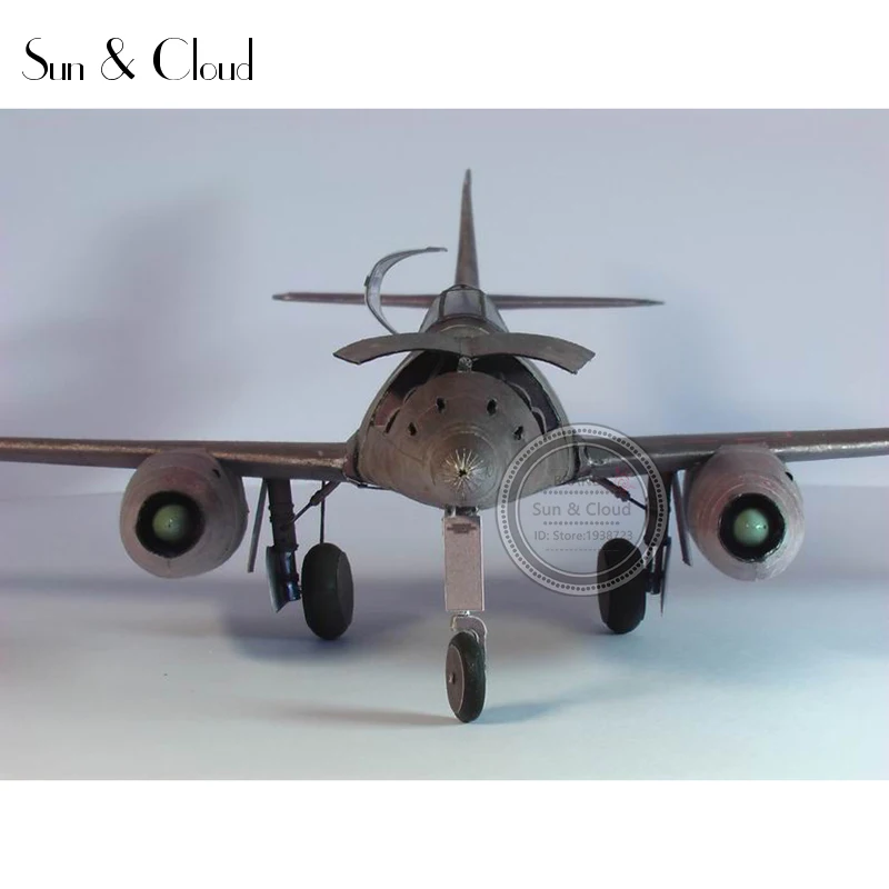 3D Messerschmitt Me 262 в масштабе 1:33 боевой самолет бумажная модель самолета сборка ручная