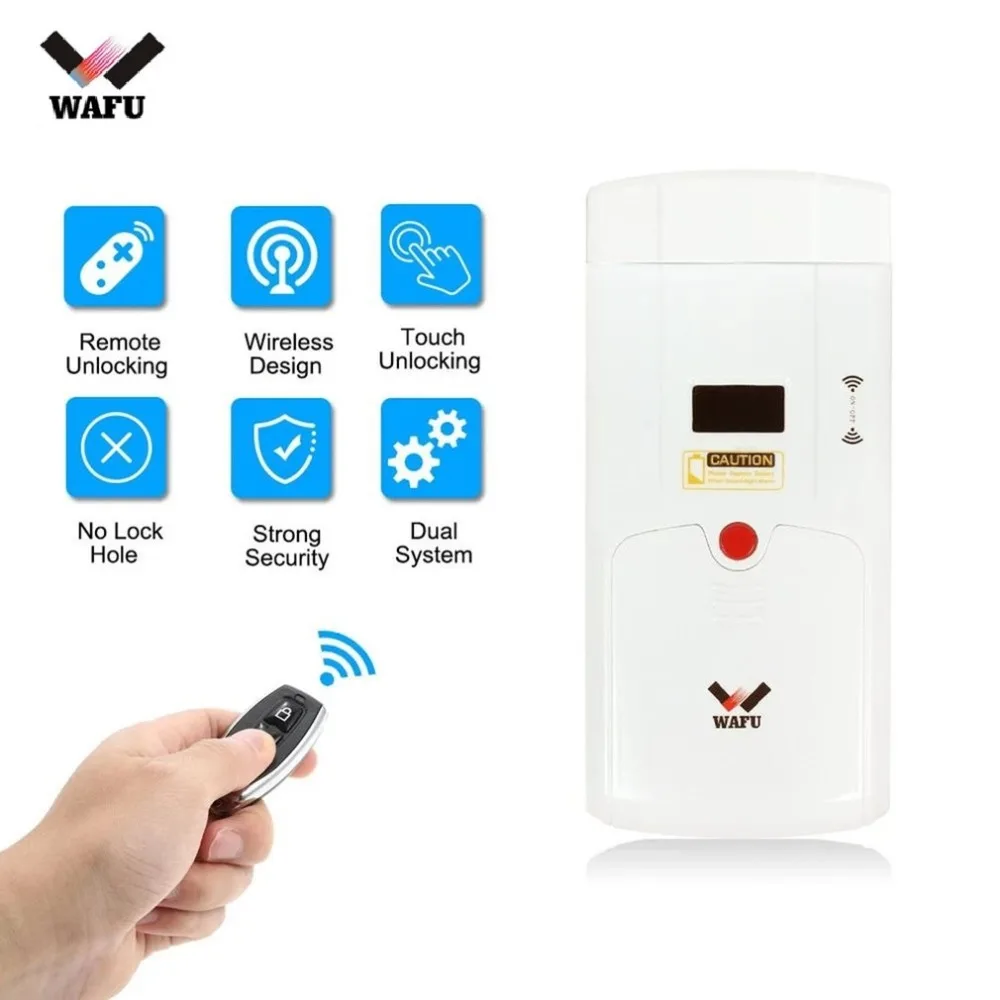 

WAFU Smart Lock HF-011A Bluetooth Enabled Fingerprint and Touchscreen Keyless Smart Lock Deadbolt with Built-In Alarm New hot