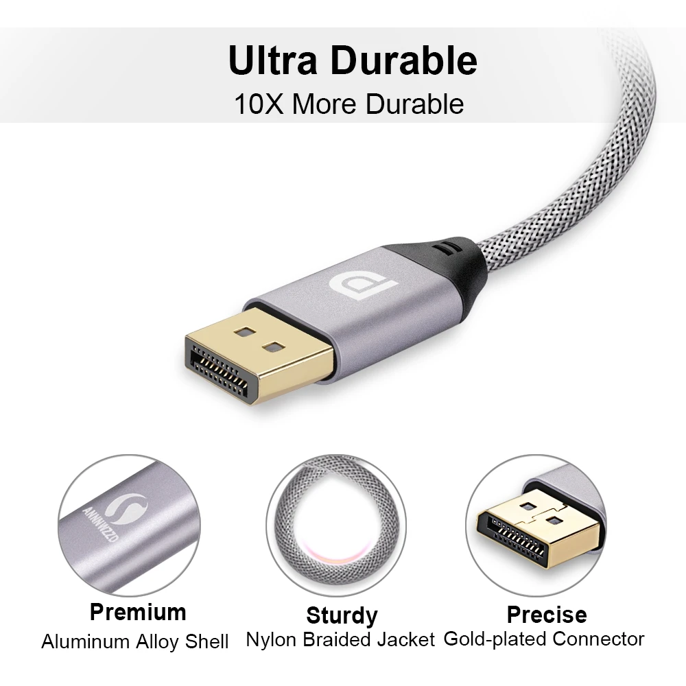 Кабель DisplayPort 4K 60Hz DP 1 2 версия шнур Ultra HD 3D для HDTV PC видеокарты ноутбук проектор