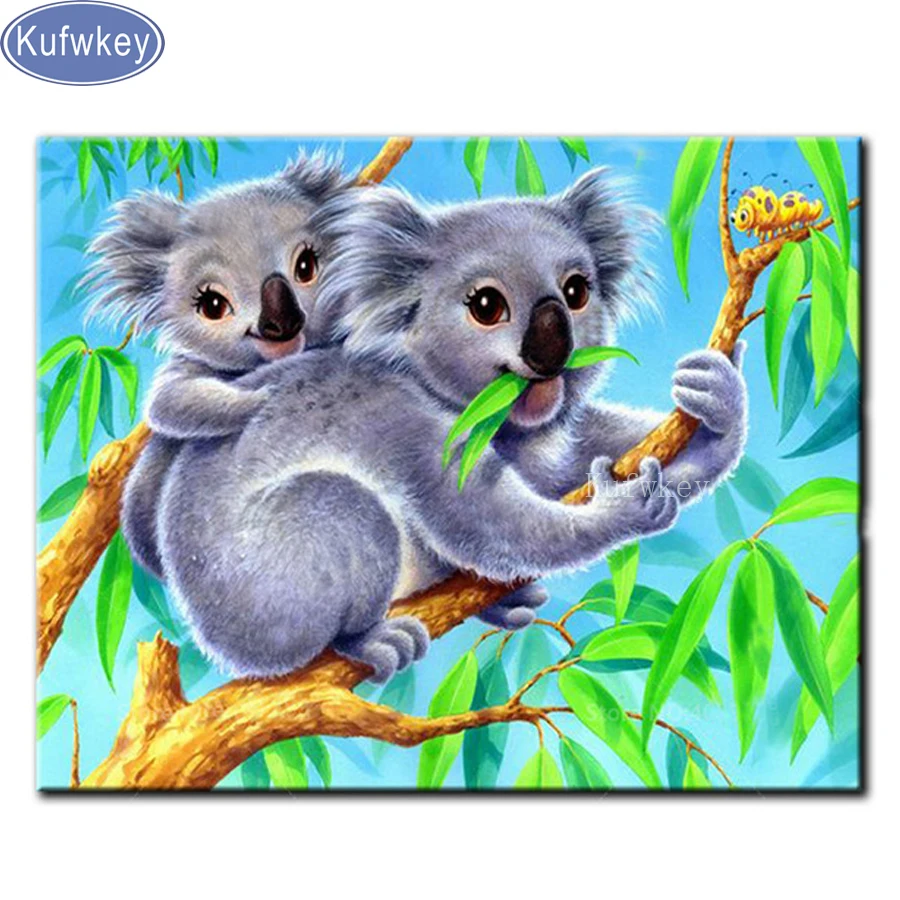 Full Square/Round drill Diy diamond Painting sale animal diamond