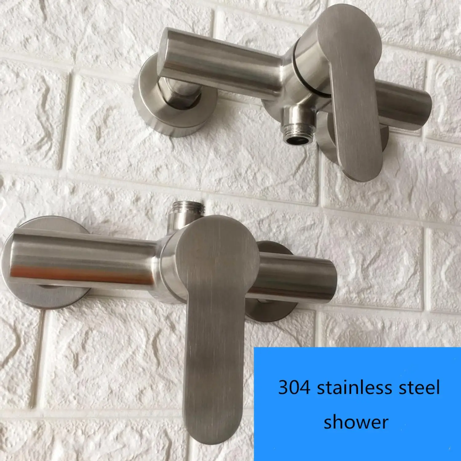 Stainless steel shower mixer