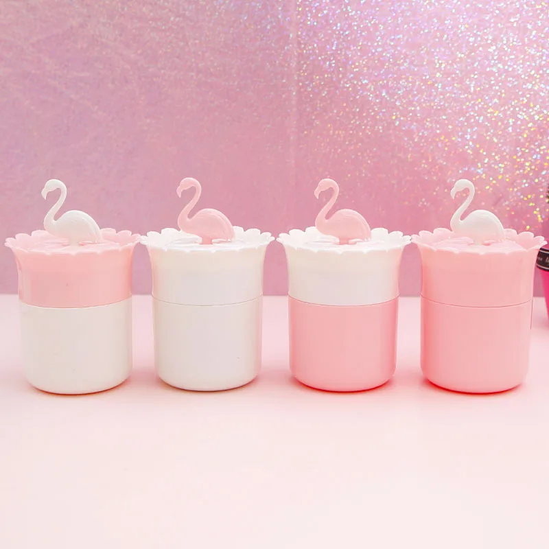 

Creative Flamingo Cotton Swab Box Dustproof Cotton Bud Holder Dispenser Case Toothpicks Storage Box Home Decor Makeup Organizer