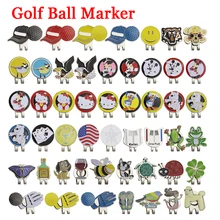 Nuovo segno di pallina da Golf + Clip per cappello da Golf marcatore in lega magnetica accessori da golf Eagle Tiger One putter Flog bicchiere da vino Lucky clover