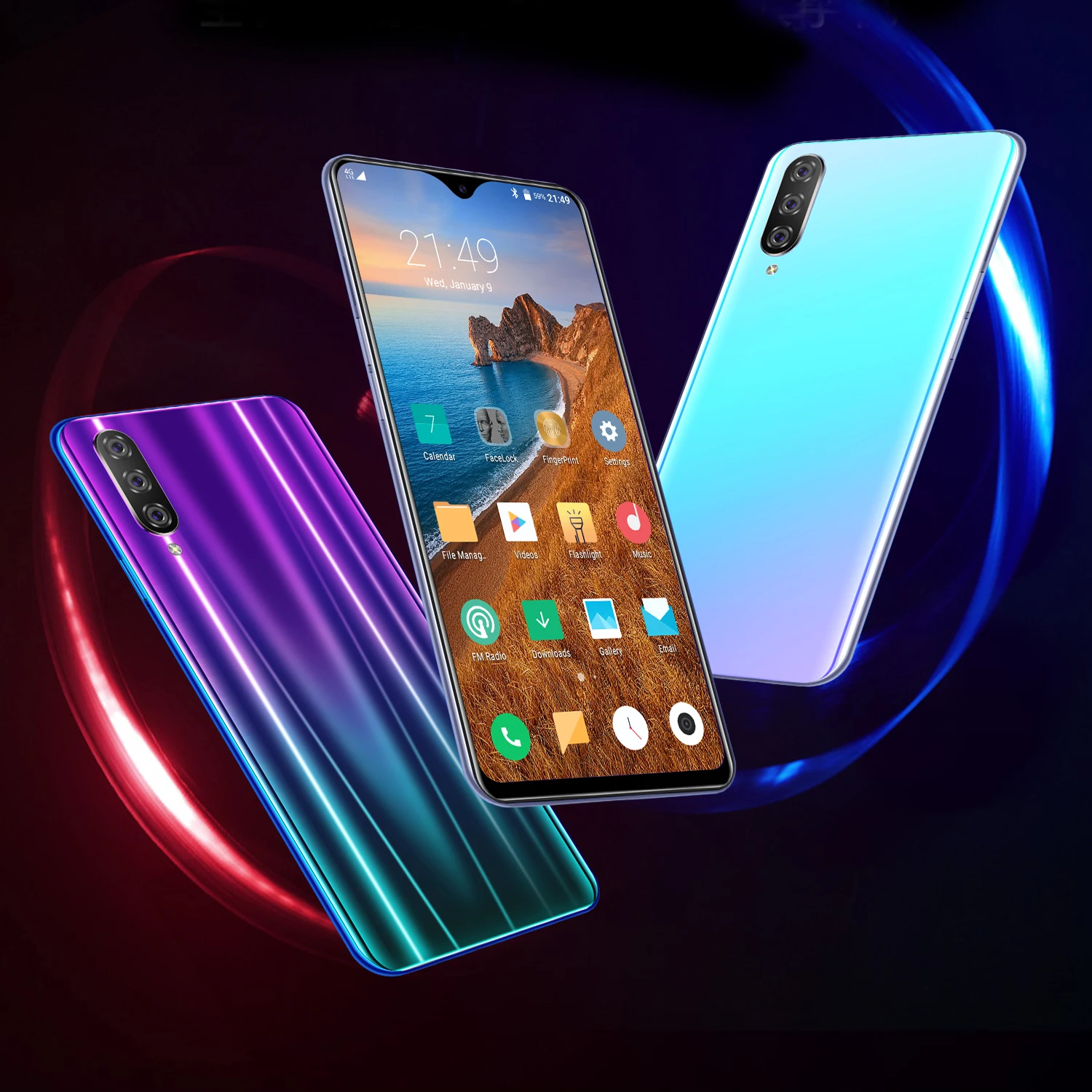 CHAOAI M9 Smartphone 6GB 128GB Global Version Smart Cell Phone 6.3 inch Water Drop Screen Dual Sim 3G Mobile CHAOAI M9 Smartphone 6GB 128GB Global Version Smart Cell Phone 6.3 inch Water Drop Screen Dual Sim 3G Mobile