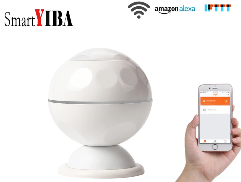 SmartYIBA разведки Управление Wi-Fi Беспроводной пассивный инфракрасный движения Сенсор PIR детектор движения для умного дома приложение