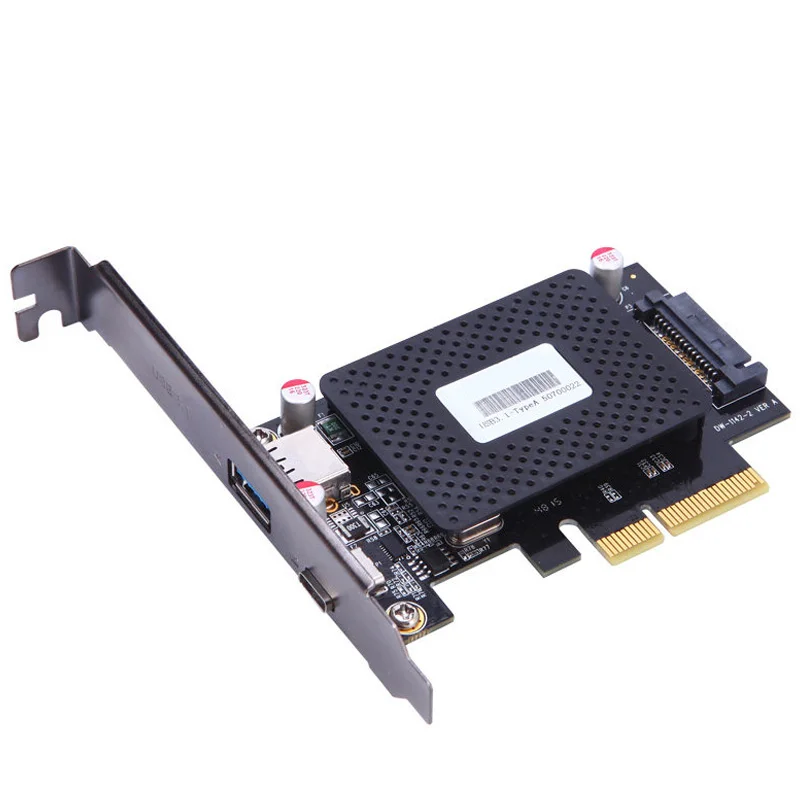 10Gb/s PCI e to usb3.1 Type C + Type A expansion card network adapters card FOR desktop PC