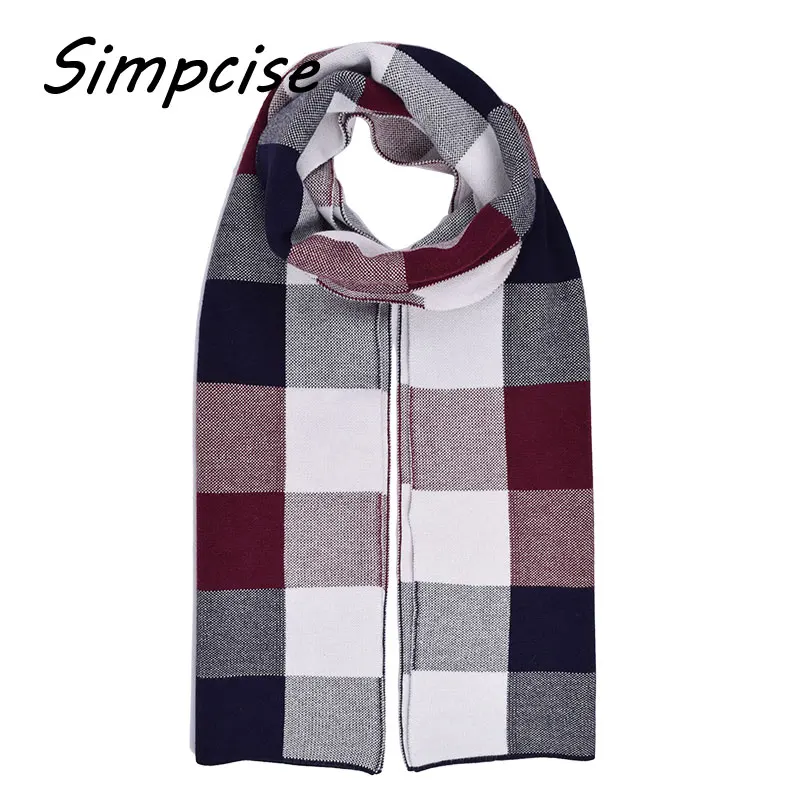 man scarf New Design Brand Scarf Elastic Winter Warm Luxury Scarves Echarpe Acrylic knitted Scarf Man A3A18935 mens cotton scarf