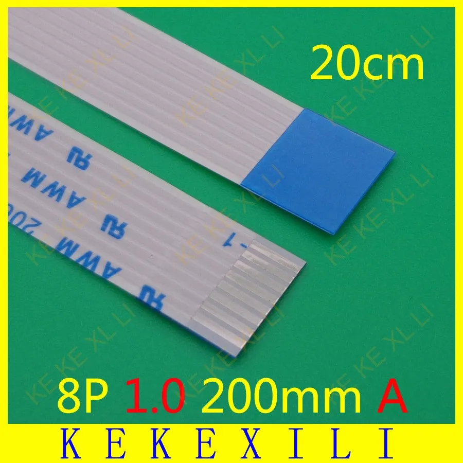 500X New FFC FPC flat flexible cable 1.0mm pitch 8 pin 8pin Forward