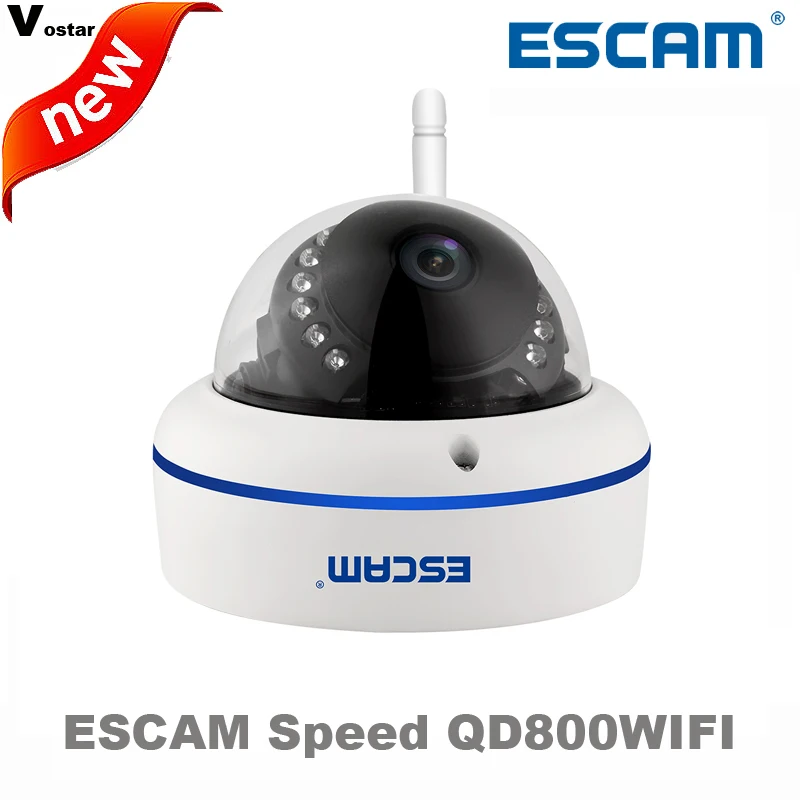 ESCAM Speed QD800WIFI 2mp wifi outdoor IP IR Dome Camera IP66 waterproof Onvif P2P wireless Night Vision Security CCTV Camera