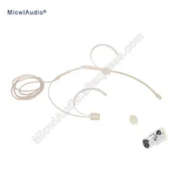 Omidirectional Microdot гарнитура Ta4f микрофон для SHURE Беспроводной Системы на головке головной-мини-разъем XLR 4SH-005
