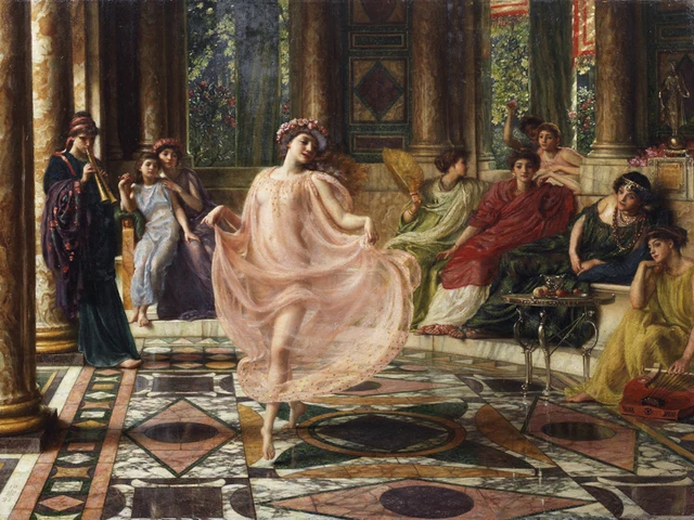 figurative painting canvas portrait art poster picture court painting