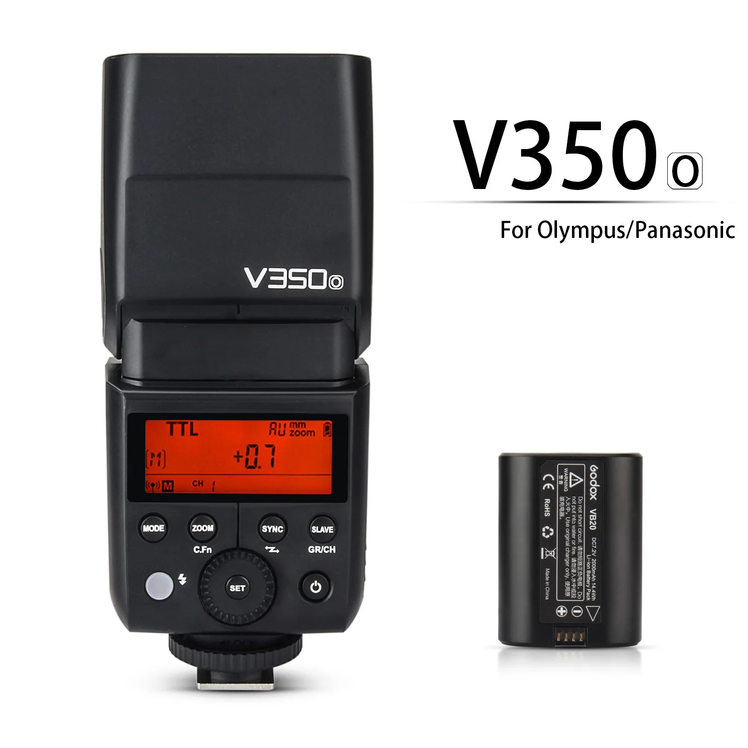 Godox V350o GN36 TTL 1/8000s HSS с литий-ионной перезаряжаемой батареей вспышка для камеры 22