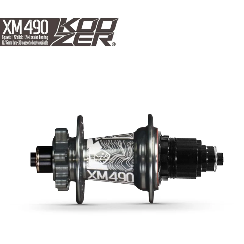 Koozer XM490 задняя велосипедная ступица Sram XD Кассетный корпус ступицы герметичный 4 подшипника для горного велосипеда Задняя Ступица 10*135 мм QR 12*142 мм через 32 отверстия